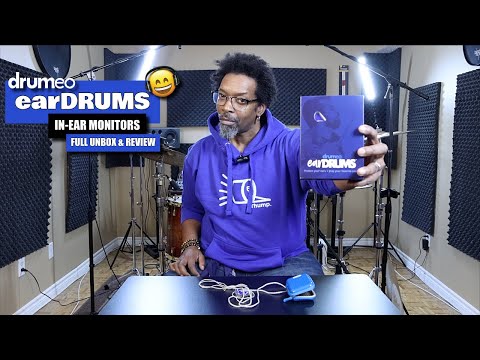 New Drumeo 'Ear Drums' In-Ears 🔵 🎧 (For Live On Stage Or Practicing At Home)