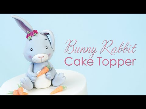 How to make a Cute Bunny Rabbit Cake Topper Tutorial