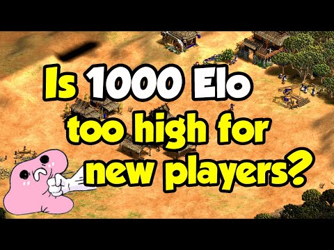 Is AoE2's starting Elo too high for new players?