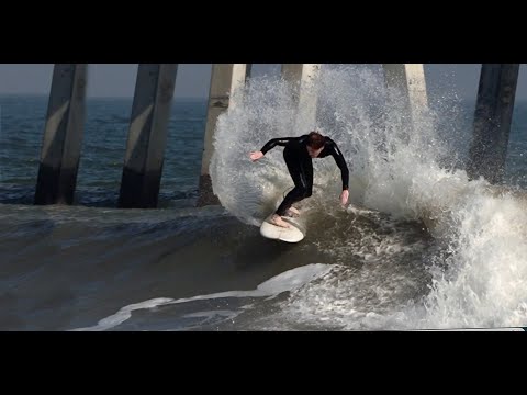 High Tide Surfing Jacksonville Beach Pier / NE Florida Update 12.19.24