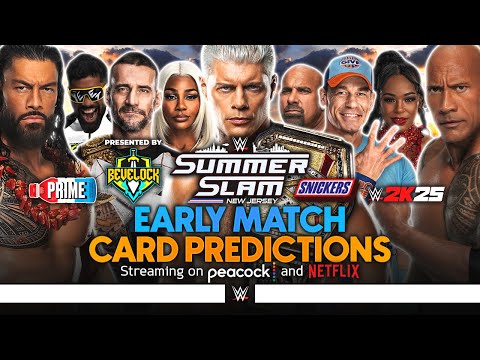 WWE SummerSlam 2025 - Match Card Predictions | Bevelock