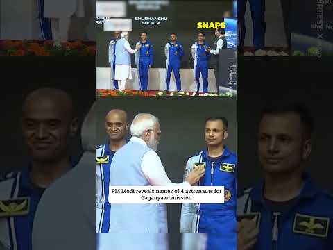 PM Modi reveals names of 4 astronauts for Gaganyaan mission!!