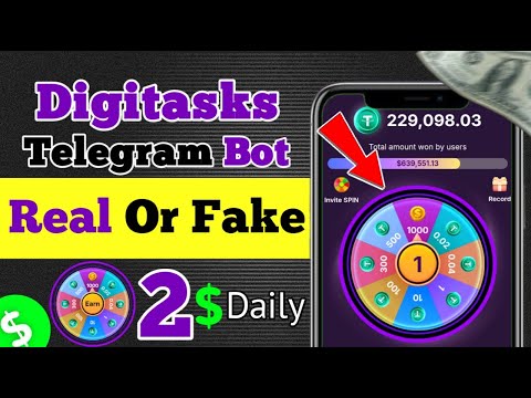 DigiTasks New Telegram Earning Bot | Daily Earn 5 to 10$ FREE | digitasks bot withdraw | digitasks