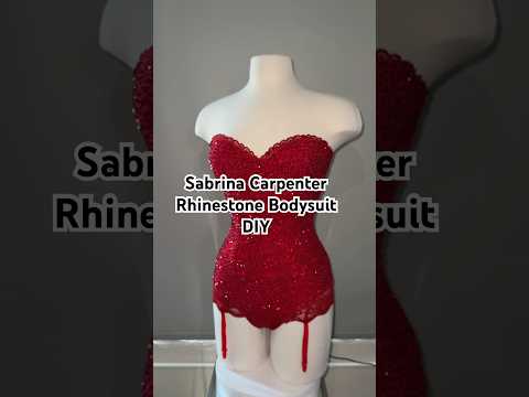 Tutorial on how to make Sabrina Carpenter’s rhinestone bodysuit ￼