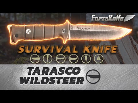 Survival knife - stainless steel - Wildsteer Tarasco