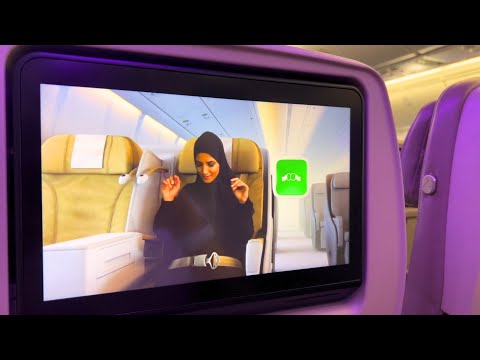 🇸🇦 SAUDIA AIRLINES: Safety Video, Prayer, Take off