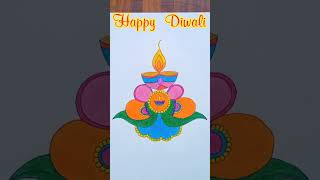 How to draw easy diwali festival/How to draw Diwali Diya/How to draw Diya/Happy Diwali #shorts #diya