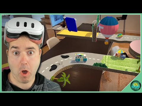 Is This The BEST Passthrough Mixed Reality Game For Quest 3? Hot Wheels in AR: Track Craft.