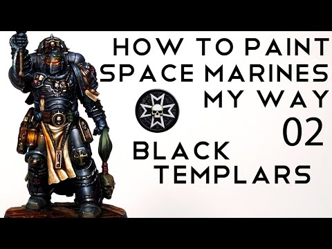 How to paint the BLACK TEMPLARS - NMM black