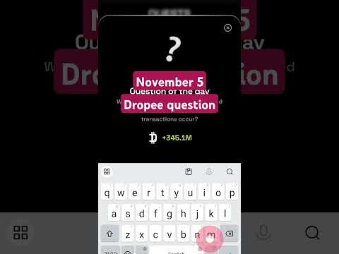 Dropee question of the day code 5 November | Dropped question of the day code | Dropee Code