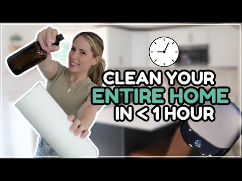 ⚠️ HOW I CLEAN MY ENTIRE HOUSE IN UNDER 1 HOUR! ✨ Cleaning & Decluttering Motivation 2024