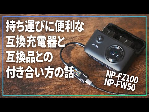 今までになかったソニーα用充電器が超便利だよって話と互換品との付き合い方の話。【 llano SONY NP-FZ100 充電器 】