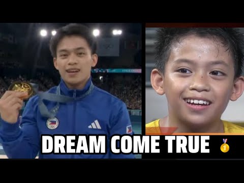 CARLOS YULO DREAM COME TRUE GOLD MEDALIST PARIS OLYMPICS