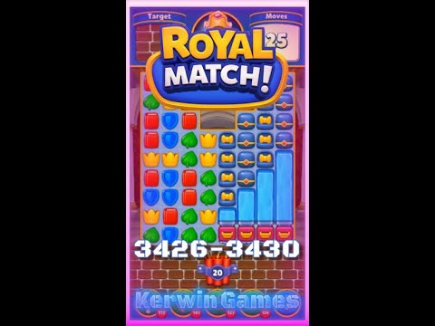 Royal Match Level 3426 3427 3428 3429 3430 - No Boosters Gameplay