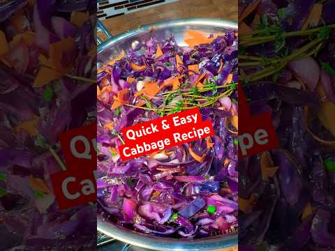 Detailed Quick and easy Cabbage recipe. #cabbage #cabbagerecipe #creatorsearchinsights #fyp #shorts