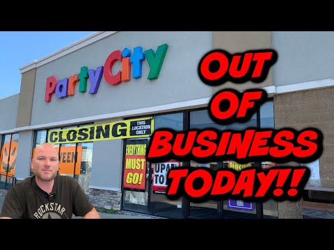 OUT OF BUSINESS after 40 years!  Party City CLOSED IMMEDIATELY