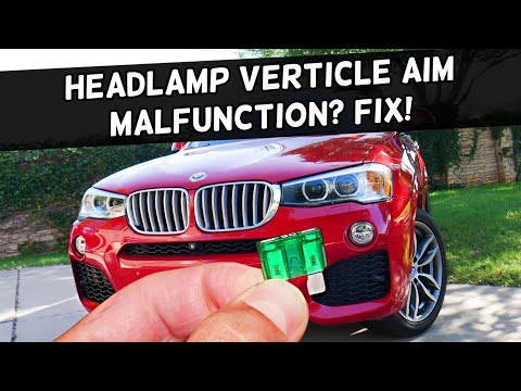 Why Headlamp Vertical Aim Malfunction BMW X3 X4 2010 2011 2012 2013 2014 2015 2016 2017 2018