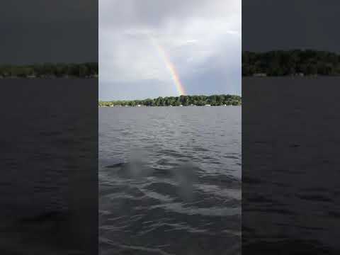 A cool time lapse of a rainbow