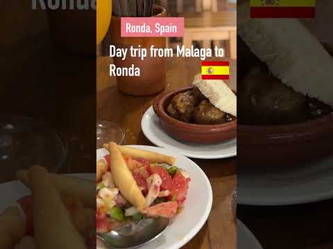 Spain🇪🇸 Ronda😊24 hours ,day trip from Malaga#shorts,#tapas,#ronda