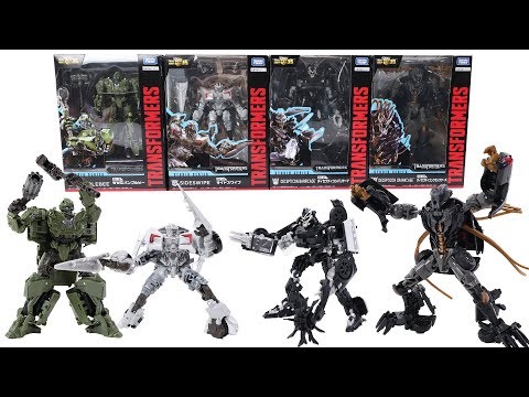 Transformers Studio Series Toys - Bumblebee, Sideswipe, Barricade, Crankcase