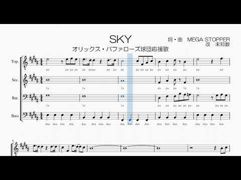 【男声合唱 / 楽譜 / 歌つき】SKY（オリックス・バッファローズ球団応援歌）