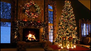 3.5 hours of Classic CHRISTMAS songs (by the original artists) with cozy fireplace snowing cabin.