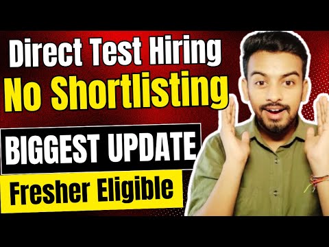 Direct Test Hiring | OFF Campus Drive | 2025 , 2024 , 2023 Batch Hiring | Latest Fresher Jobs