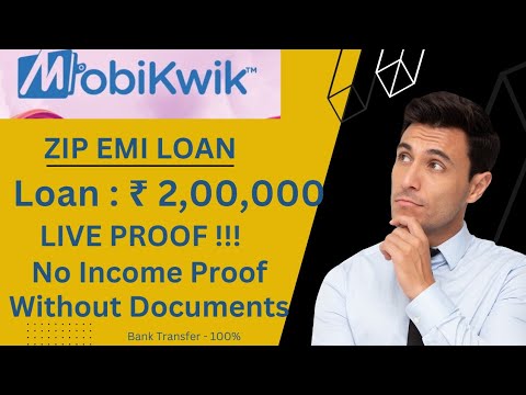 MobiKwik ZIP Loan: Get 2,00,000 Instant Loan with Live Proof | Without Document | No Income Proof