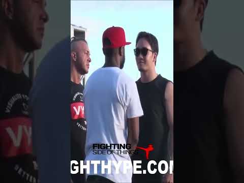 FLOYD MAYWEATHER bodyguard PUSHES MIKURU ASAKURU