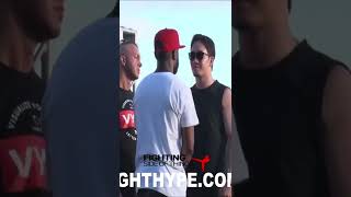 FLOYD MAYWEATHER bodyguard PUSHES MIKURU ASAKURU