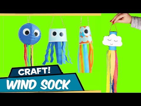 How to Make Rainbow Windsock Paper Roll Craft for Kids| DIY Videos | Craft for Kids