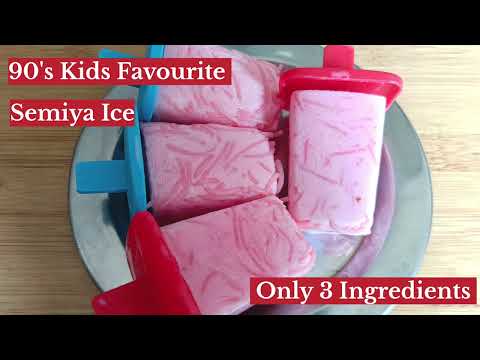 90's Kids Favourite Semiya Ice | Kuchi Ice Recipe In Tamil | Ice Popsicles | Semiya Paal Ice Recipe