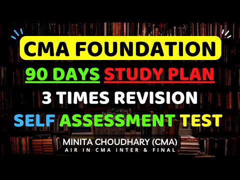 CMA Foundation Study Plan | 3 time Revision Plan | CMA Exam