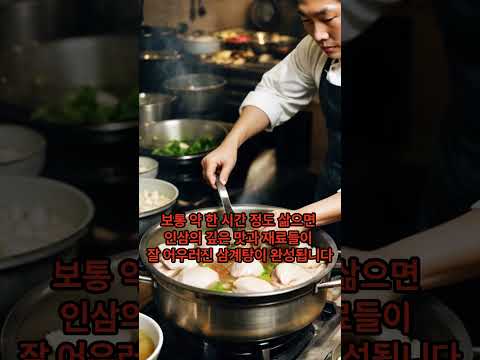 KOREAN SOUL FOOD "Samgyetang, chicken soup" (삼계탕) #컴형