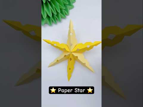 Christmas 3D Star ⭐️ Ornaments #shorts #art #craft #handmade #christmas #decoration