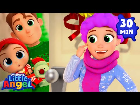 Is someone at the door? 🎄🧑🏻‍🎄| Little Angel | Monster Cartoon for Kids