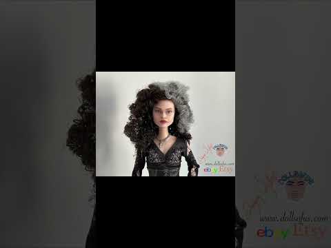 Bellatrix Lestrange Repainted Mattel Doll #harrypotter #matteldolls #custombarbie