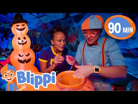 Blippi & Meekah's Halloween Funhouse! | Happy Halloween! | Spooky Kids Videos