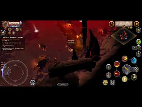 Albion PVP 1h Fire Staff Corrupted Dungeons | Albion Online