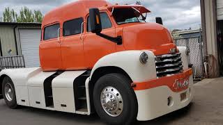 Mother of all COE trucks arrives at Metalworks. Massive GMC cab over engine truck project.