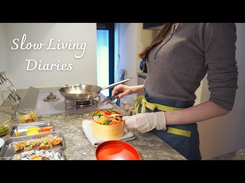 [Vlog]Making lunch boxes early in the morning｜Sweet potato snacks｜Housewife's Diary