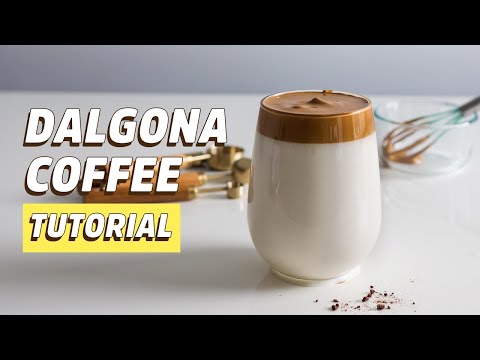 How To Make Dalgona Coffee (Whipped Coffee) W/Out Mixer | Easy coffee homemade recipes 2020