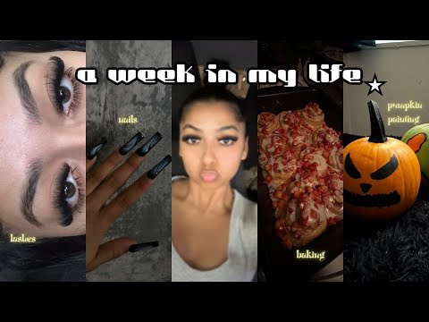 a week in my life⭐︎(nails, lashes, baking, painting & more)