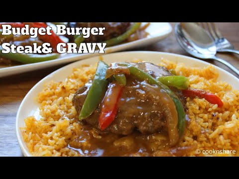 Budget Burger Steak and Gravy: Delicious One-Pan Recipe!