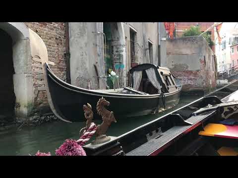 A dusk gondola ride, on The Stones of Venice Tour...