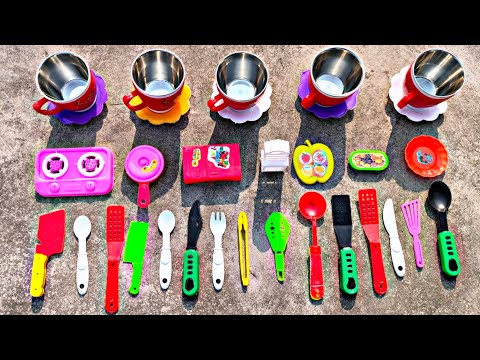 Unboxing Miniature Cooking Plastic Full Kitchen Set Collection |@Dolliyon @MiniCraftdiy