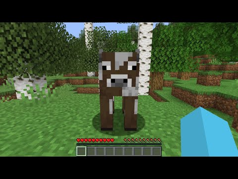 Playing Minecraft Until I See A Cow