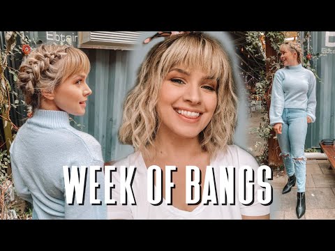 I Wore Bangs For a Week...Hairstyles for Bangs - Kayley Melissa