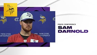 Sam Darnold Looks Ahead to Monday's Wild Card Game Against The Rams