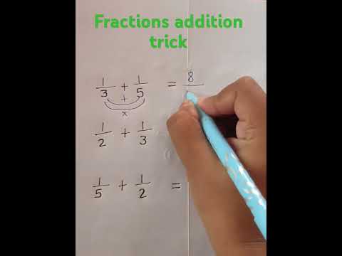 Fractions addition trick just in 2 seconds #trending #viralvideo #maths #ytshorts_ #mostdemanded